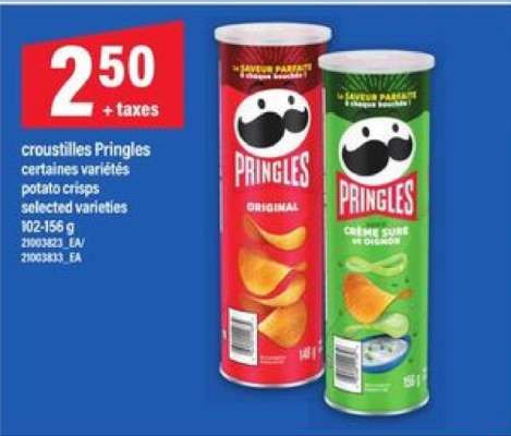 CROUSTILLES PRINGLES