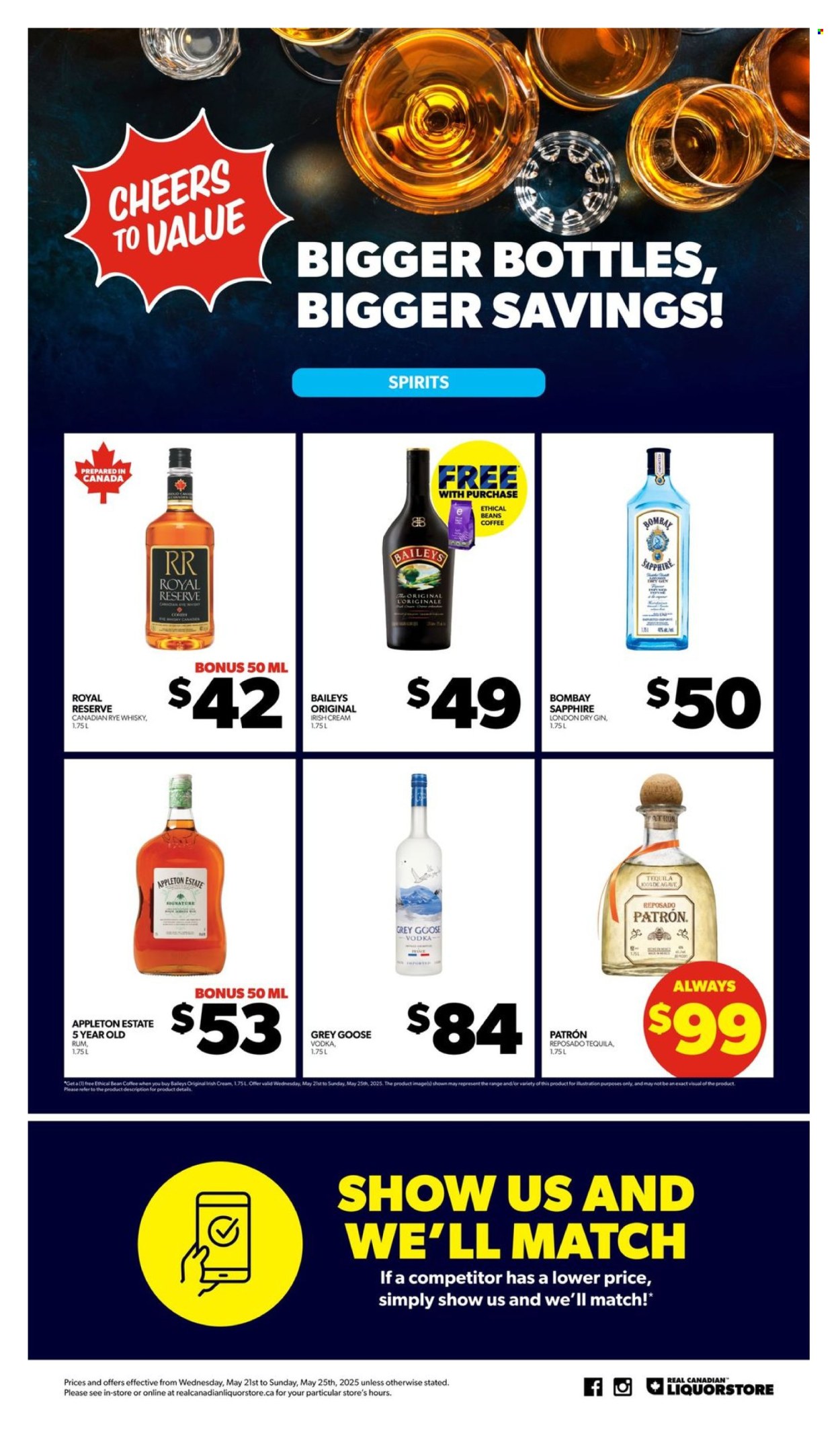 Circulaire Real Canadian Liquorstore - 21 Mai 2025 - 25 Mai 2025. Page 1