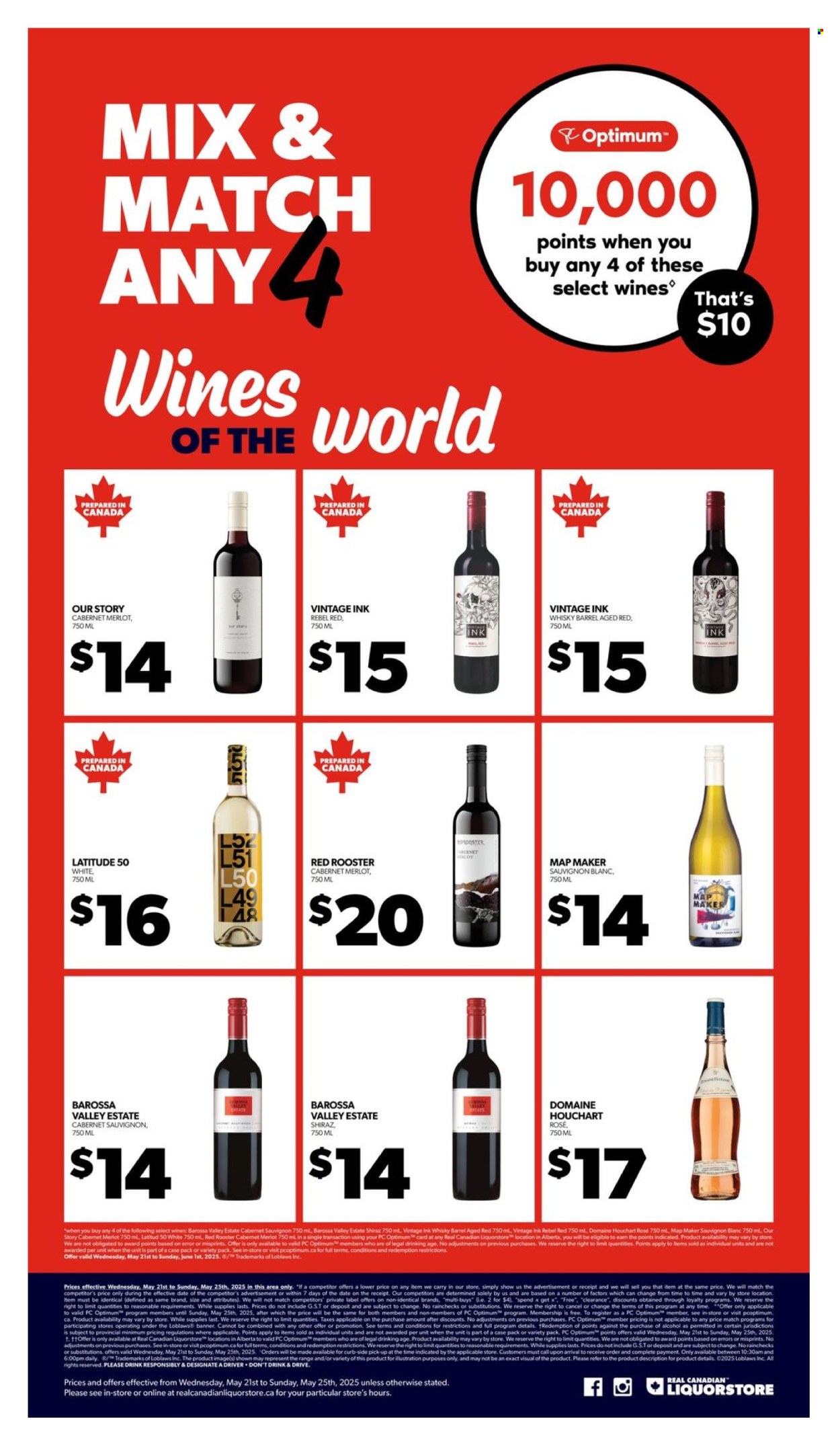 Circulaire Real Canadian Liquorstore - 21 Mai 2025 - 25 Mai 2025. Page 1