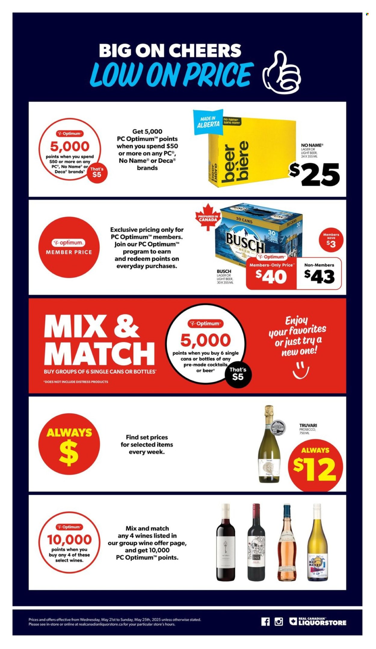 Circulaire Real Canadian Liquorstore - 21 Mai 2025 - 25 Mai 2025. Page 1