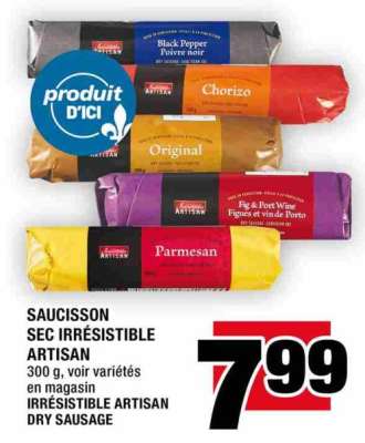 SAUCISSON SEC IRRÉSISTIBLE ARTISAN