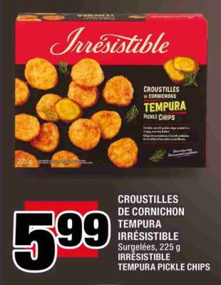 CROUSTILLES DE CORNICHON TEMPURA IRRÉSISTIBLE