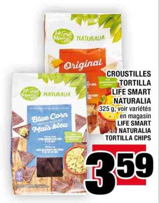 CROUSTILLES TORTILLA LIFE SMART NATURALIA