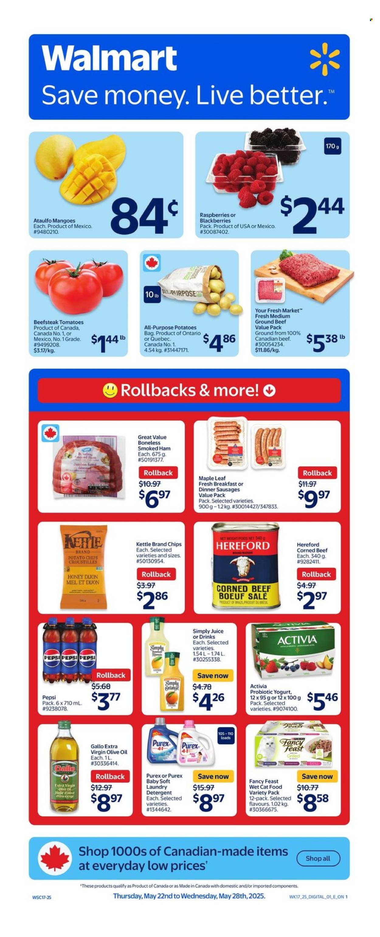 Circulaire Walmart - 22 Mai 2025 - 28 Mai 2025. Page 1