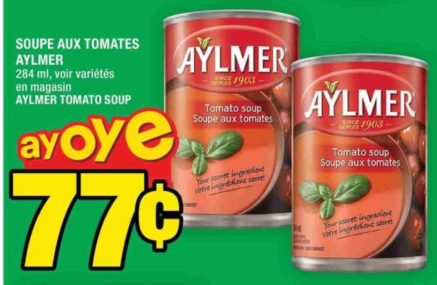 SOUPE AUX TOMATES AYLMER