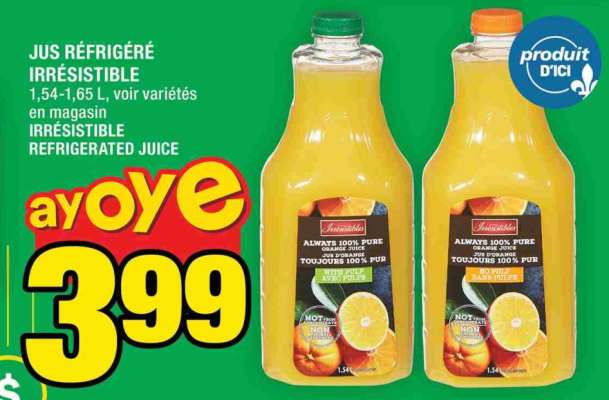 Jus Réfrigéré Irrésistible