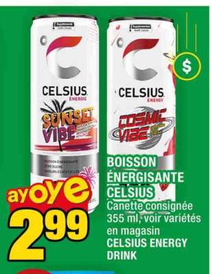 Boisson énergisante Celsius