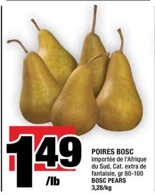 Poires Bosc