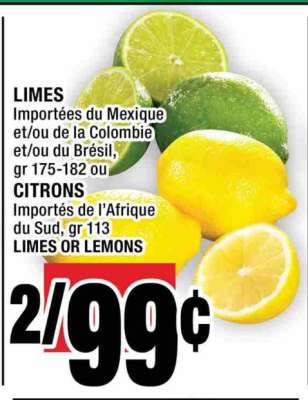 Limes or Lemons
