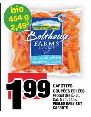 CAROTTES COUPÉES PELÉES