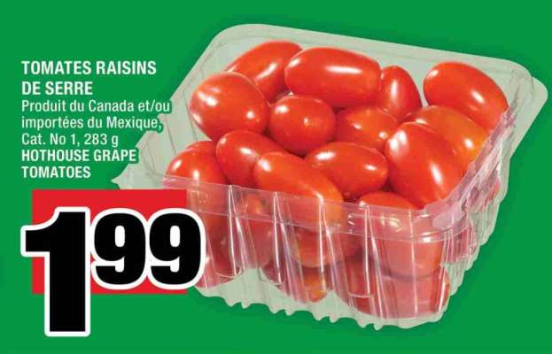 TOMATES RAISINS DE SERRE