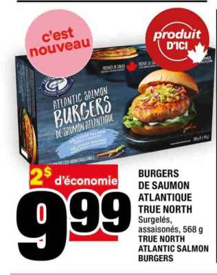 BURGERS DE SAUMON ATLANTIQUE TRUE NORTH