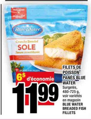 FILETS DE POISSON PANÉS BLUE WATER