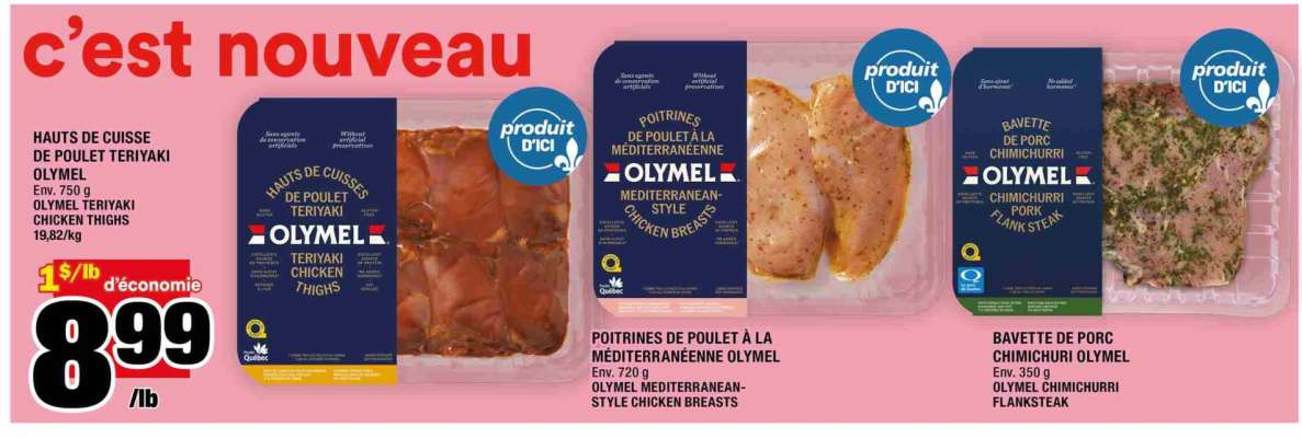 HAUTS DE CUISSE DE POULET TERIYAKI OLYMEL