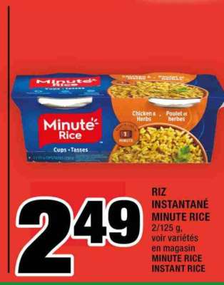 Riz Instantané Minute Rice