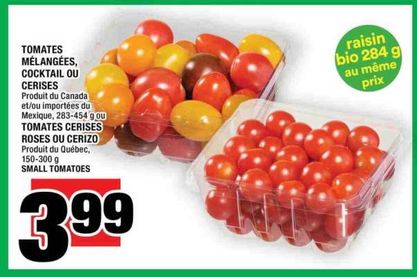 Tomates mélangées, cocktail ou cerises