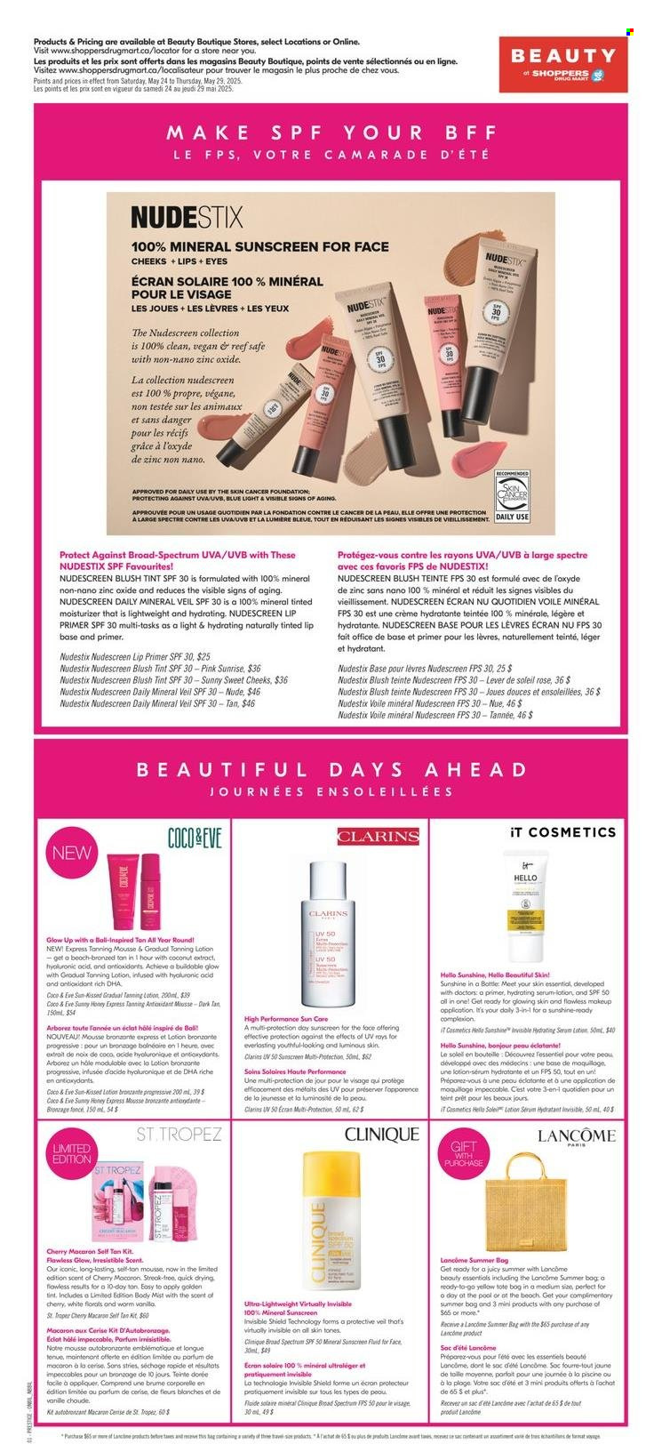 Circulaire Shoppers Drug Mart - 24 Mai 2025 - 29 Mai 2025. Page 1