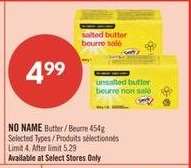 NO NAME Butter / Beurre