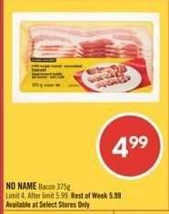 NO NAME Bacon 375g