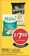 SMARTFOOD Popcorn / Miss Vickie's, POPCORNERS or MISS VICKIE'S Chips