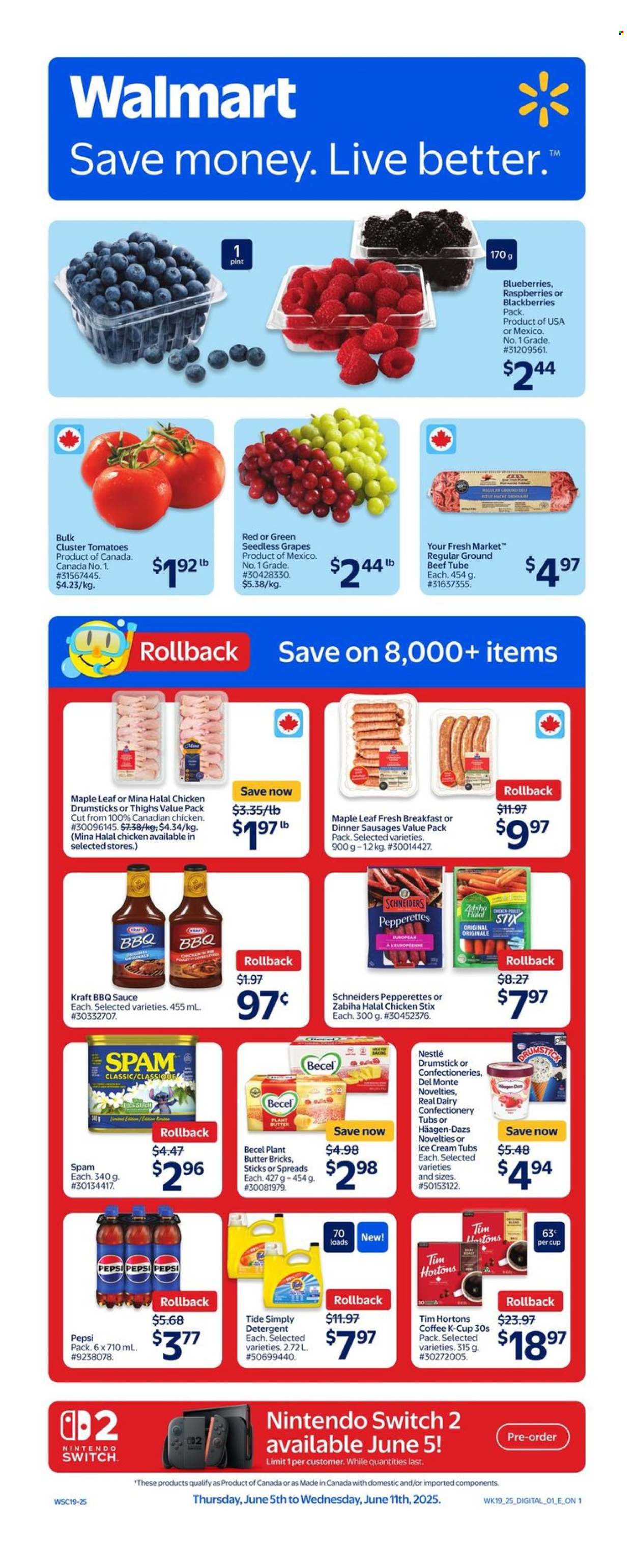 Circulaire Walmart - 05 Juin 2025 - 11 Juin 2025. Page 1