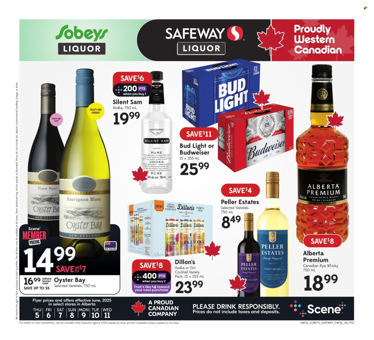 Circulaire Sobeys Liquor - 05 Juin 2025 - 11 Juin 2025. Page 1