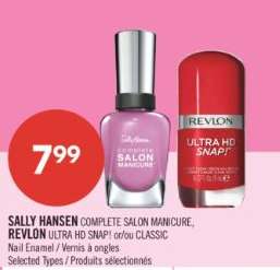 SALLY HANSEN COMPLETE SALON MANICURE, REVLON ULTRA HD SNAP! or/ou CLASSIC