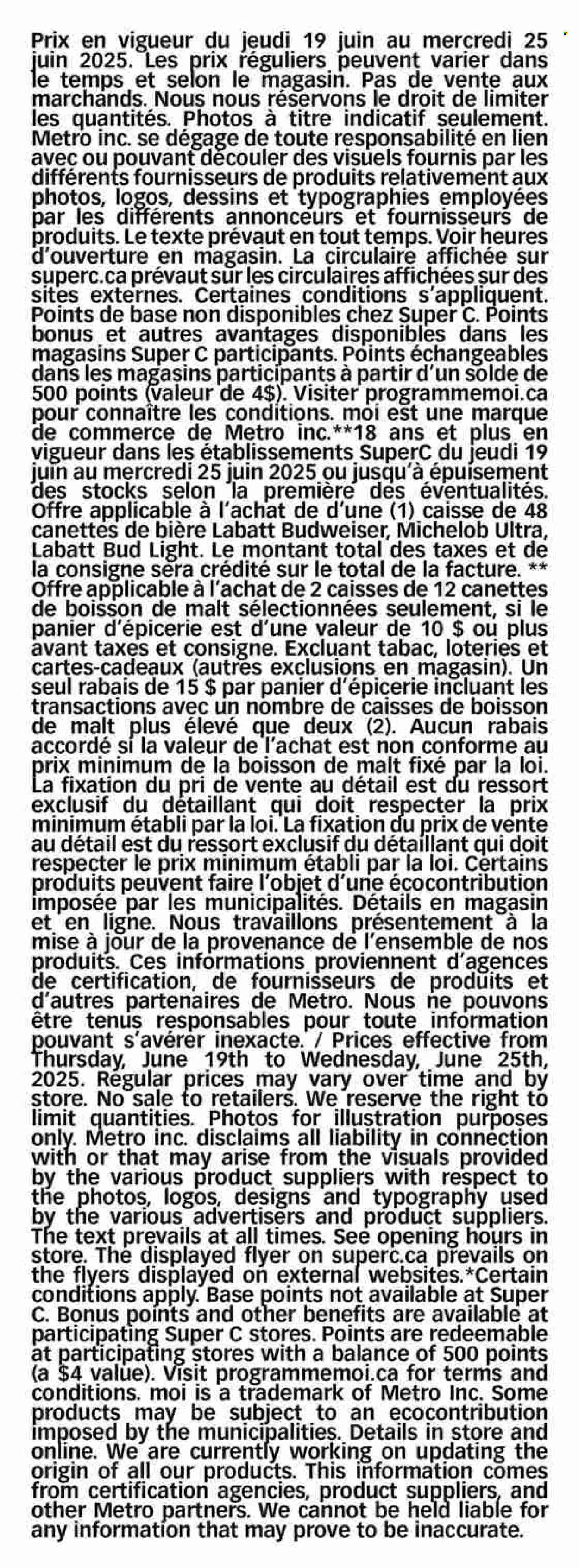 Circulaire Super C - 19 Juin 2025 - 25 Juin 2025. Page 19