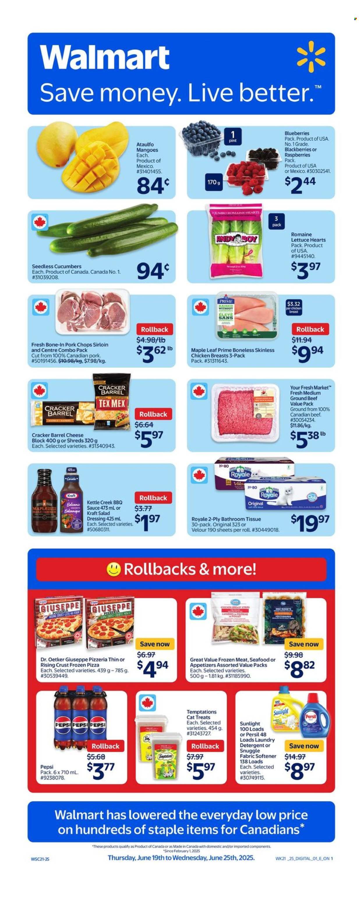 Circulaire Walmart - 19 Juin 2025 - 25 Juin 2025. Page 1