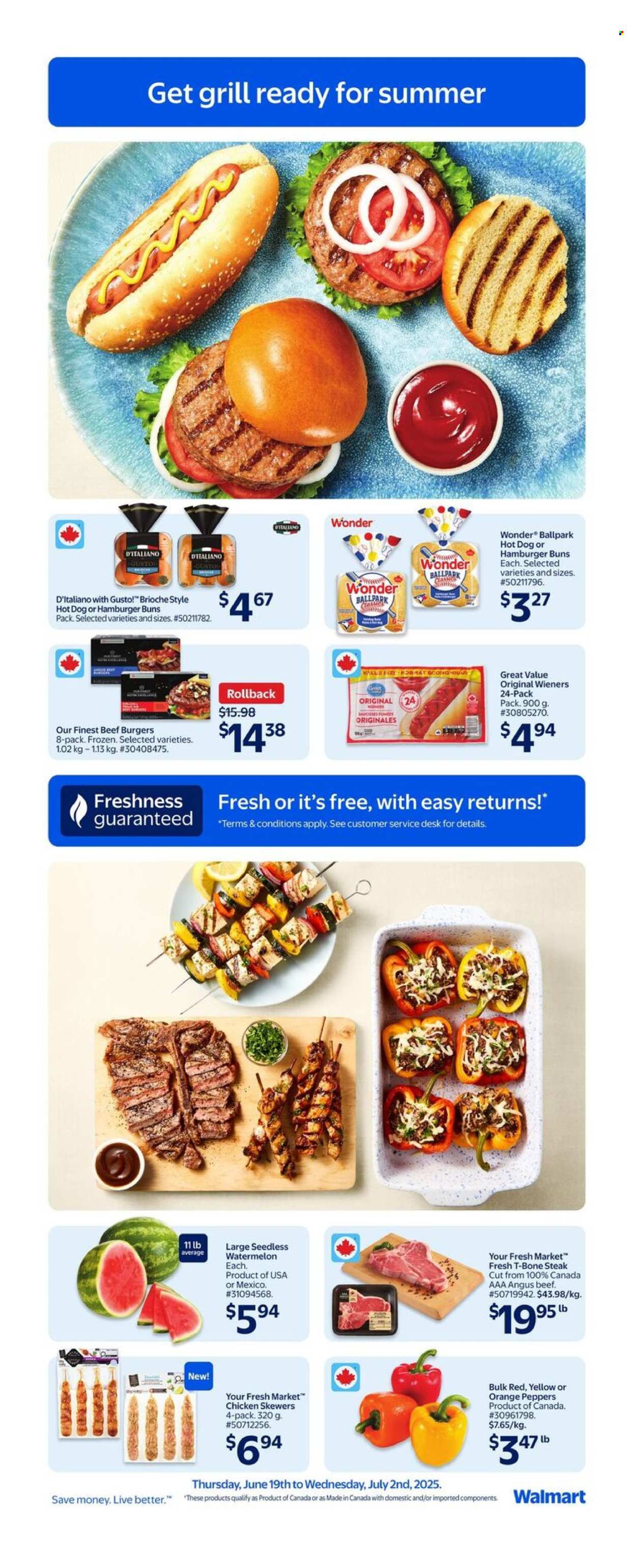 Circulaire Walmart - 19 Juin 2025 - 25 Juin 2025. Page 7