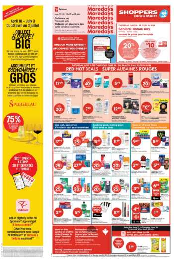 Circulaire Shoppers Drug Mart - 21 Juin 2025 - 26 Juin 2025.