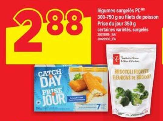 légumes surgelés PC