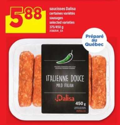SAUCISSES DALISA