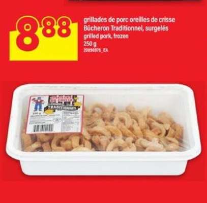 grillades de porc oreilles de crisse