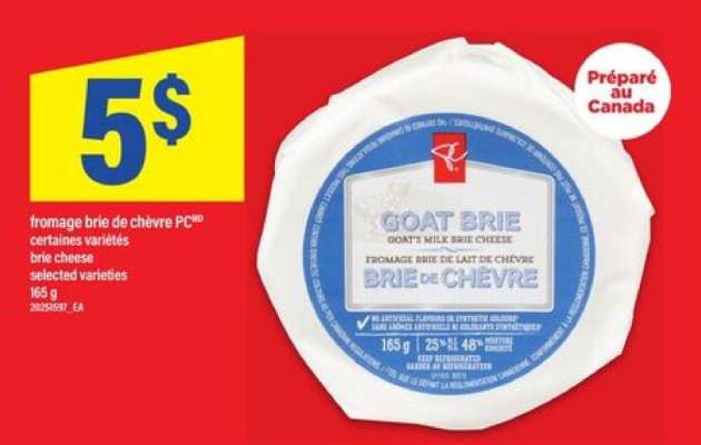 fromage brie de chèvre PC