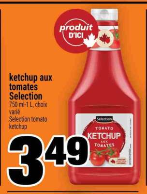 KETCHUP AUX TOMATES SELECTION