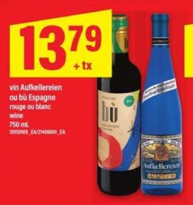 vin Aufkellereien ou bù Espagne