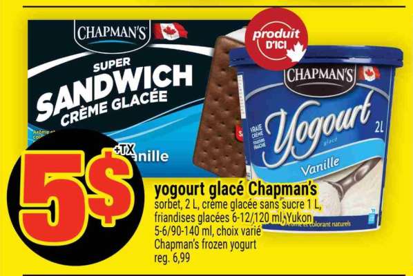 YOGOURT GLACÉ CHAPMAN'S