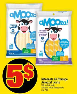 BÂTONNETS DE FROMAGE AMOOZA! TWISTS