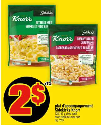 PLAT D'ACCOMPAGNEMENT SIDEKICKS KNORR