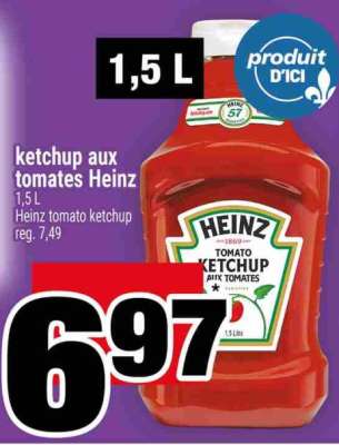 Ketchup aux tomates Heinz