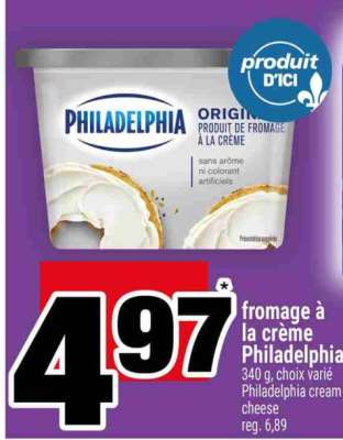 FROMAGE À LA CRÈME PHILADELPHIA