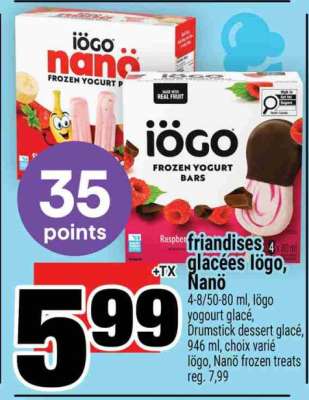 friandises glacées Iögo, Nanö