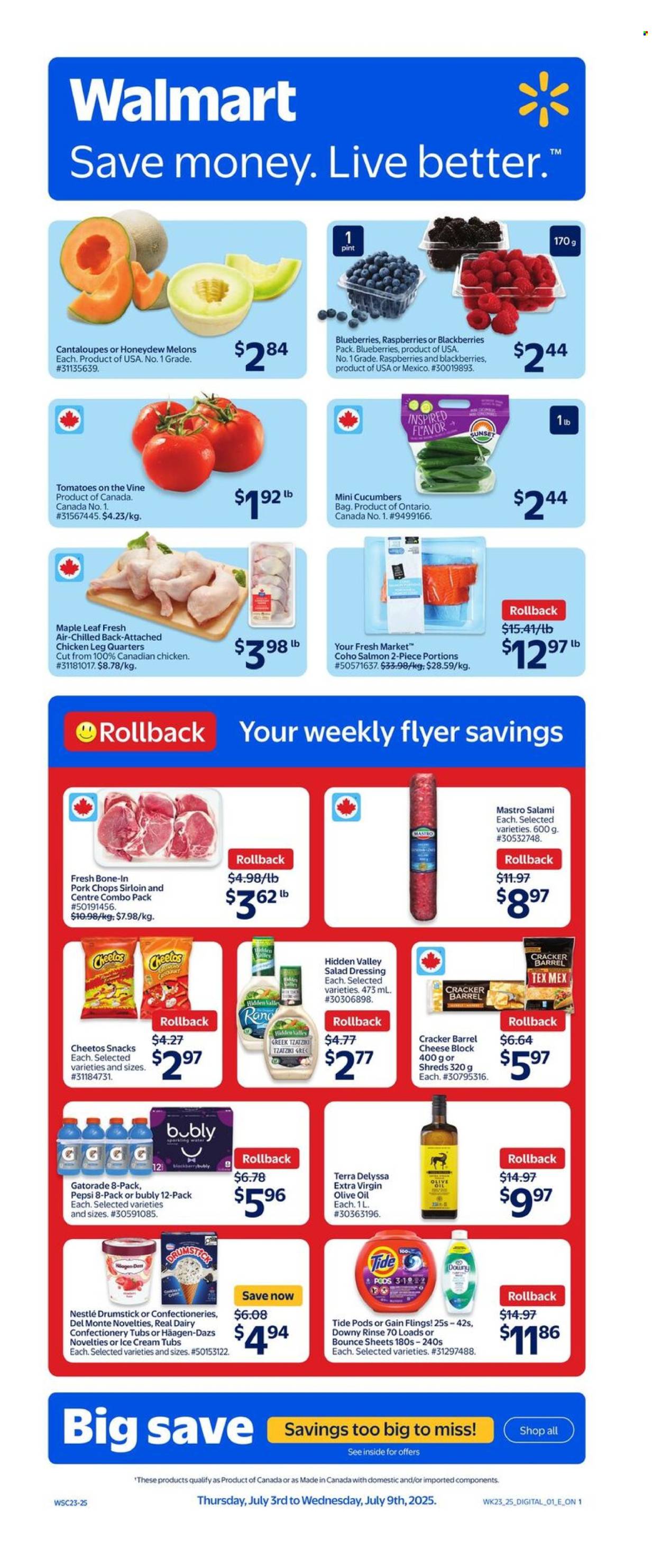 Circulaire Walmart - 03 Juillet 2025 - 09 Juillet 2025. Page 1