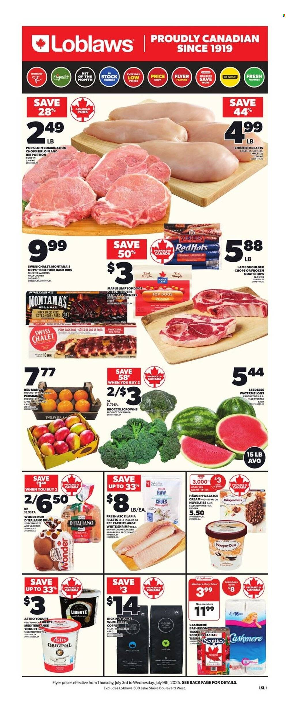 Circulaire Loblaws - 03 Juillet 2025 - 09 Juillet 2025. Page 1
