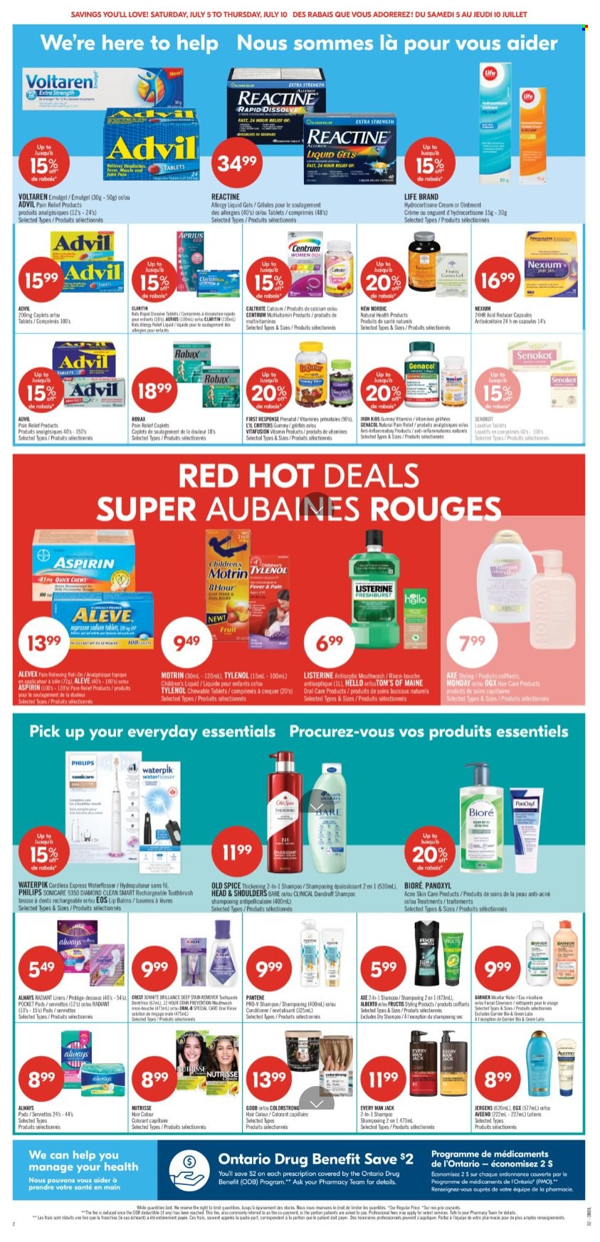 Circulaire Shoppers Drug Mart - 05 Juillet 2025 - 10 Juillet 2025. Page 3