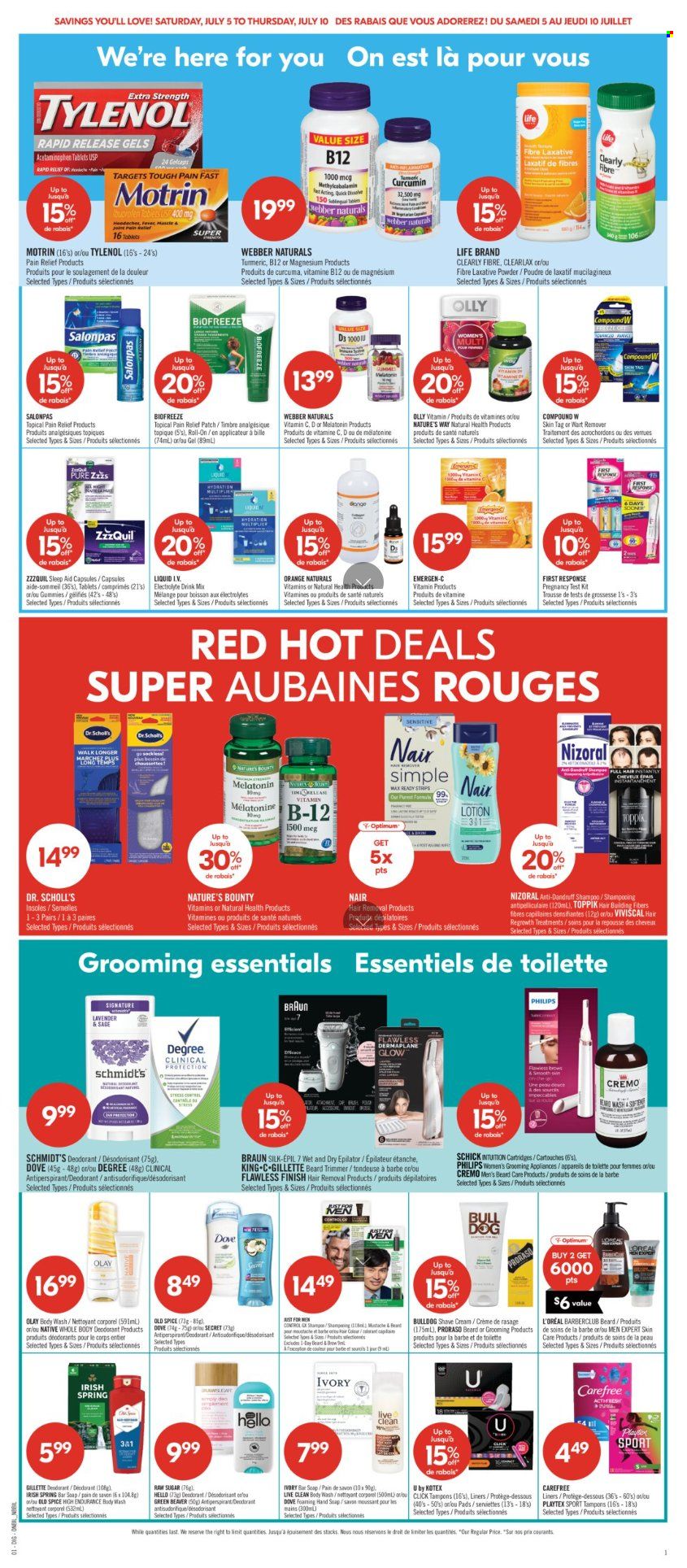 Circulaire Shoppers Drug Mart - 05 Juillet 2025 - 10 Juillet 2025. Page 7