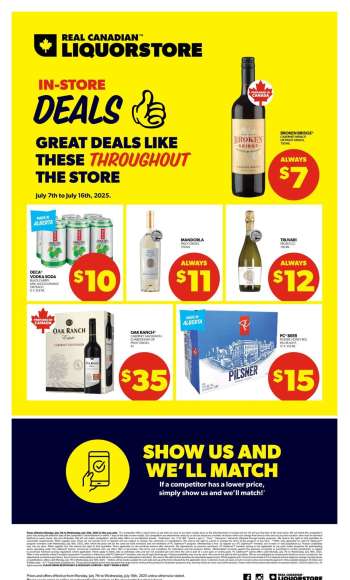 Circulaire Real Canadian Liquorstore - 07 Juillet 2025 - 16 Juillet 2025.
