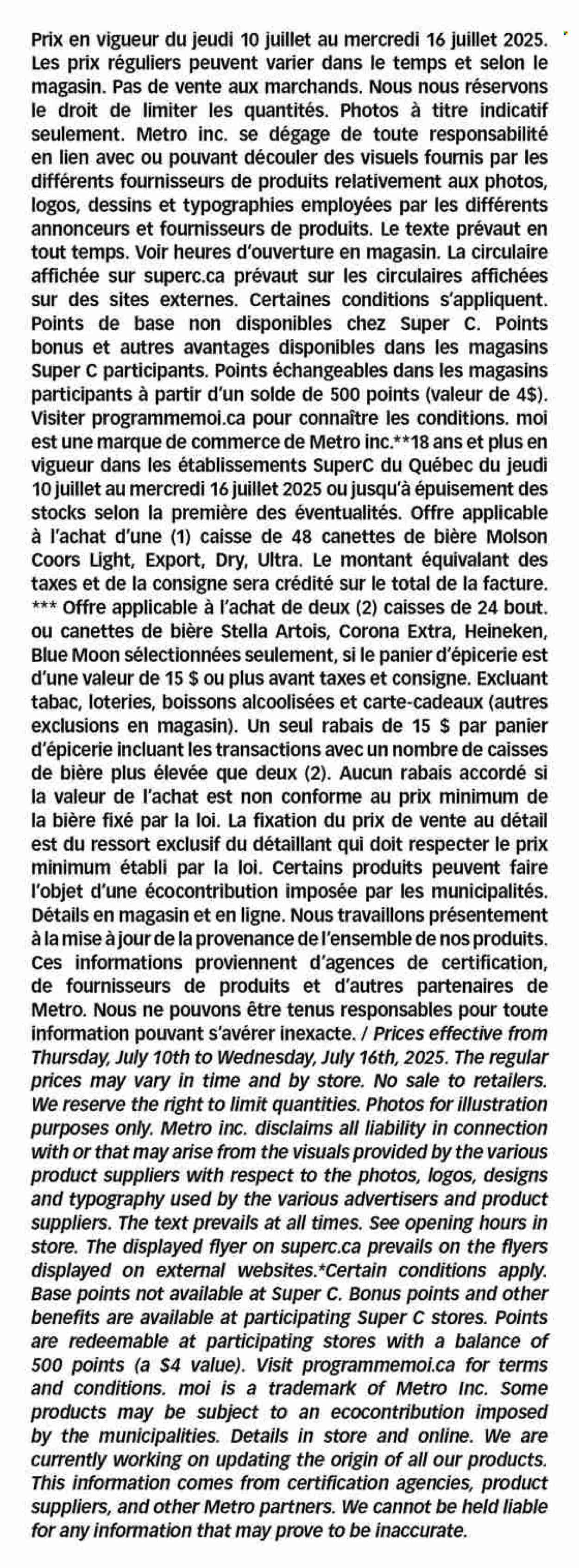 Circulaire Super C - 10 Juillet 2025 - 16 Juillet 2025. Page 16