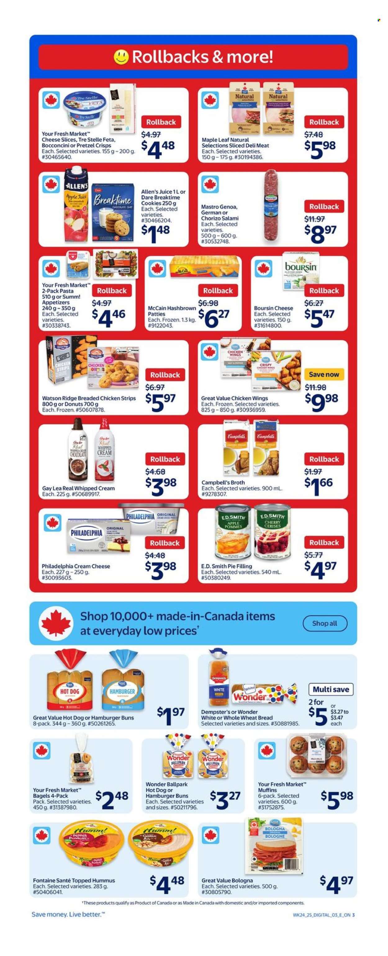 Circulaire Walmart - 10 Juillet 2025 - 16 Juillet 2025. Page 4